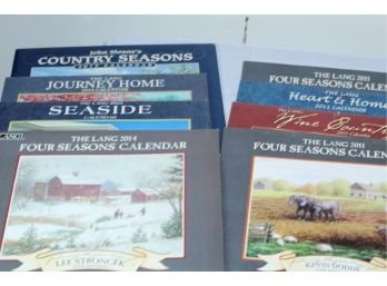 Variety Of Scenery Calendars Approximately 30, The Lang, Thomas Kinkade, Terry Redlin
