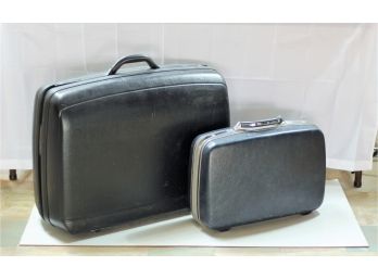 2 Samsonite Luggage- 1 Black, 1 Blue