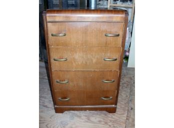 4 Drawer Vintage Dresser, Rounded Top
