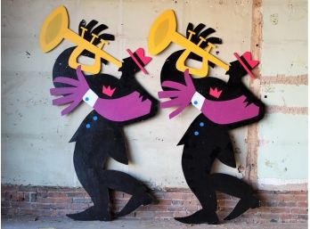 Plywood Trumpet Silhouettes 7 Foot 5 In Tall