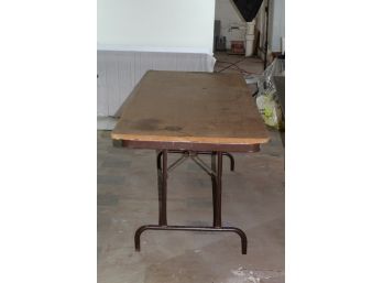 94 In Folding Table, No Texture On Top