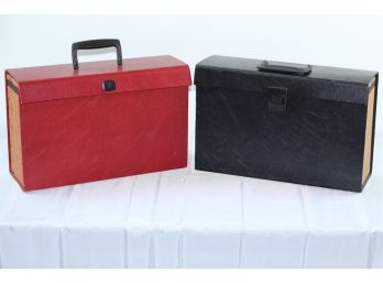 Red And Black File Case