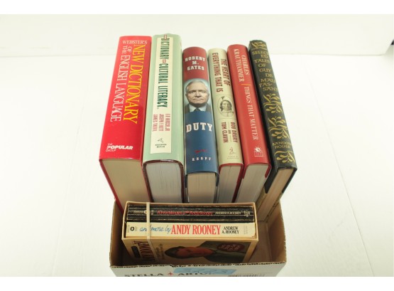Lot Of Books - 2 Andy Rooney, Dictionaries, Etc