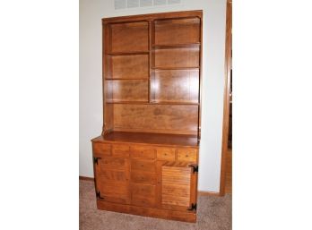Beautiful Ethan Allen Maple Bookshelf, 7 Drawers, Extremely Good Shape, Small Scratch On Front Edge