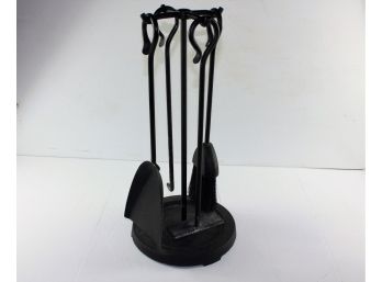 Small Cast Iron Fireplace Tool Set - 5 Piece