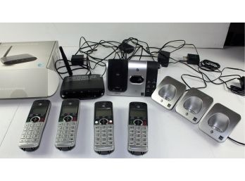 AT&T Home Phone System With 4 Phones And Answering Machine