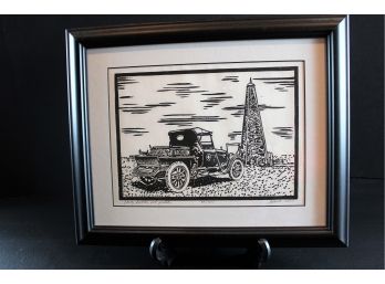 'Early Butler Oil Fields 14x16 By A.R. Wise, Print # 86/125