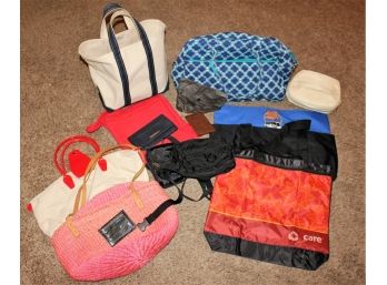 Lot Of Bags- Lily Reeze Cloth Travel Bag, Fannie Pac, Kenneth Cole Leather Wallet, Tour Bags