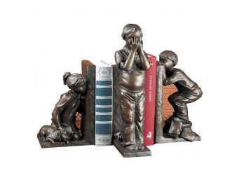Traditional 3 Piece Hide And Seek  Bookends- P. Mantik