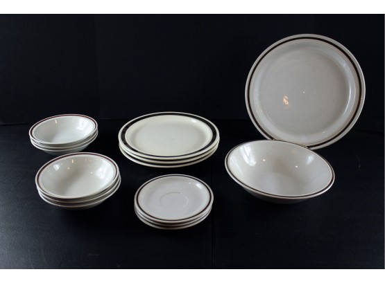 Variety Of Dinnerware, Platter, Three Plates, Six Bowls Etc