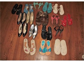 Large Assortment Of Women Shoes, Size 7.5 - 8  -17 Pairs