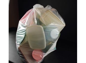 Big Bag Of Plastic Ware, Cups, Miscellaneous