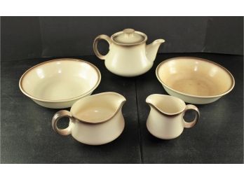 Two Bowls, Assorted Pitchers, Bowls Are Vernonware