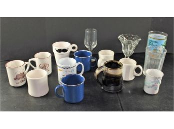 Assorted Coffee Cups And Glasses