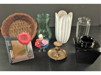 Vases, Picture Frame, Basket, Miscellaneous With Coca-Cola Tote