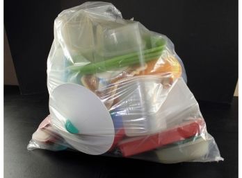 Big Bag Of Tupperware And Plastic Containers
