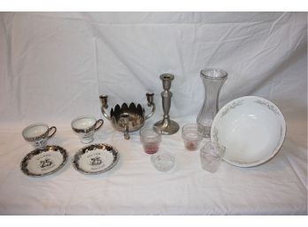25th Anniversary Items, Candle Holders, Vase