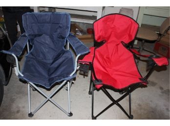 Two Folding Chairs - Umbrella Style- Like New