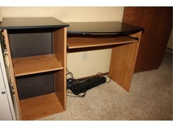 Computer Desk With Shelves, 45 X 28 X 19