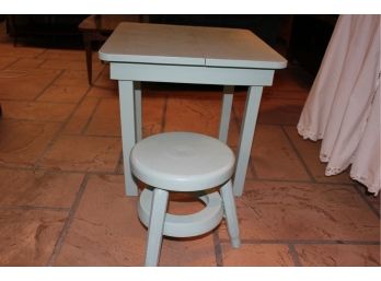 Kids Table And Stool 24 X 22 X 21 H