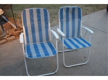 Two Blue Lawn Chairs - Some Tears