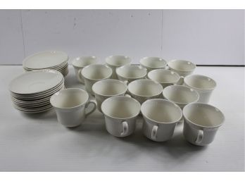 White Cups And Saucers