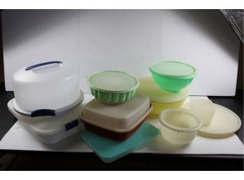 Miscellaneous Tupperware And Plastic Cake Carriers-  Sterilite