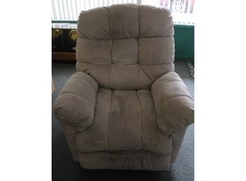 Electric Working Recliner Taupe Color, Small Areas Of Discoloration