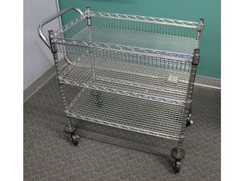 Wire Hostess Cart,  Heavy And In Great Shape