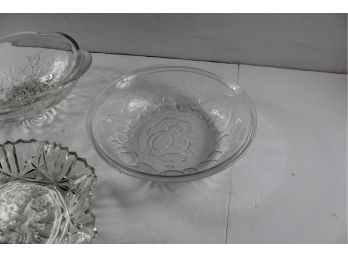 3 Glass Dishes - See Description