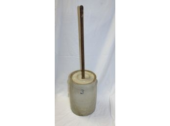 Large #3 Butter Churn, 14' Tall, With Handle 36' Tall, Great Shape