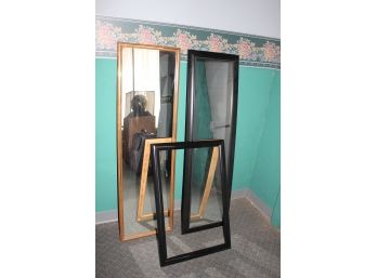 Two Dressing Mirrors, Nice Oak- See Description