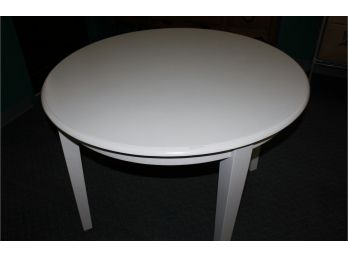 Round White Kitchen Table 42 Inch Diameter 30.5 High