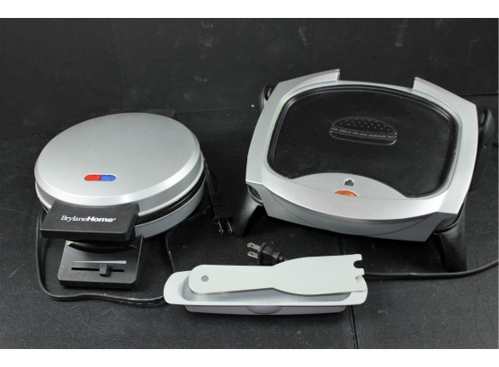 Brylane Home Small Waffle Maker , George Foreman Grill