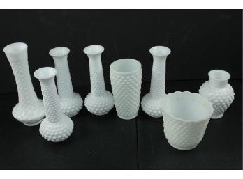 Multiple White Vases