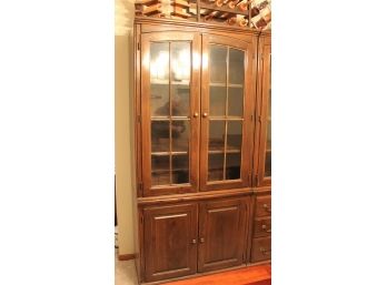 Hutch With Glass Doors And Three Shelves 77 In Tall 35 In Wide 17 In Deep #3