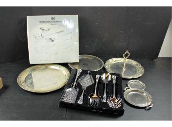 Silver Plated Serving Dishes And Utensils