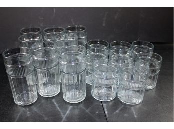 Drinking Glasses - 8 Large And 8 Small
