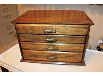 4 Drawer Wooden Jewelry Box 15 X 10