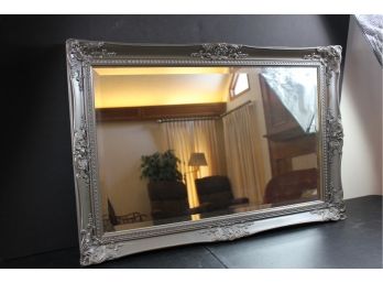 Nice Pewter Color Mirror, Wood Frame 30 X 24