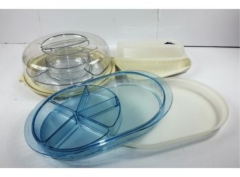 3 Miscellaneous Serving Dishes /relish Trays