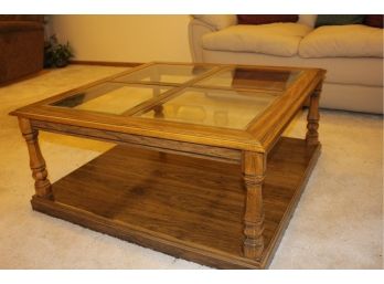 Glass Coffee Table 35 Inch Square