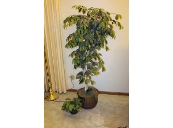 Artificial Plant 5 Foot -  Small Pot With Artificial Greenery