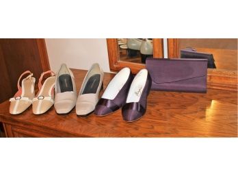3 Pair Nice Women Shoes- Michelangelo Size 8, Cole Haan Size 7.5 Multicolor, Naturalizer Size 8