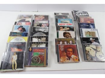 Box Of Country CDs - Patsy Cline, Eddy Arnold, Chris LeDoux, Etc