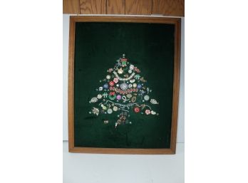 Jewelry Christmas Tree Wall Hanging, Lights Don't Come On 30 X 24