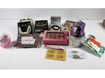 Miscellaneous Jewelry, Hair Accessories, Shower Gels Etc