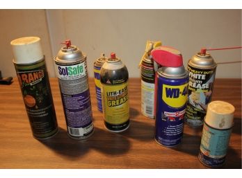 Lot Of Spray Lubricants