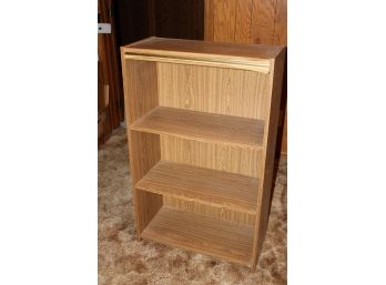 3 Shelf Bookcase 38 X 24, Particle Board Facing Is Peeling On Front