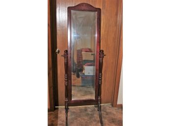 One Large Dressing Mirror - Nice Wooden Frame- 5 Ft X 20 In Wide